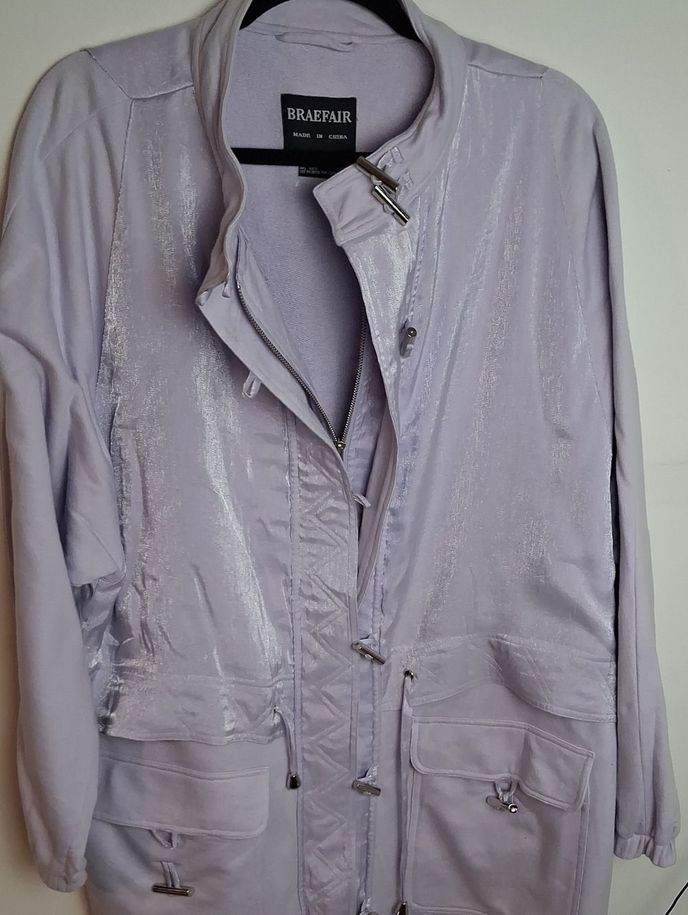 Braefair Lavender Utility Jacket with Toggle Closures